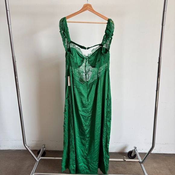 For Love And Lemons Green Lace Maxi Dress - Picture 11 of 12
